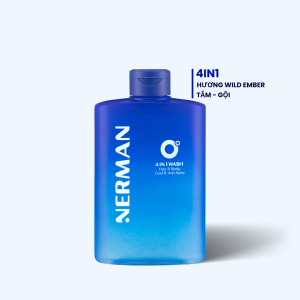 Sữa tắm gội hương nước hoa NERMAN 0 Độ 4in1 330ml