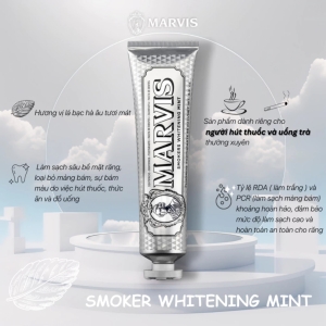 Kem Đánh Trắng Răng Marvis Smoker Whitening Mint
